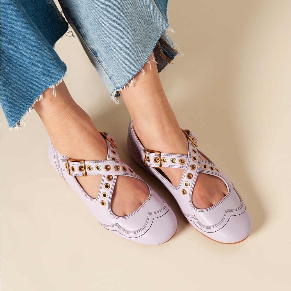 Charlotte Stone Pearl Flats
